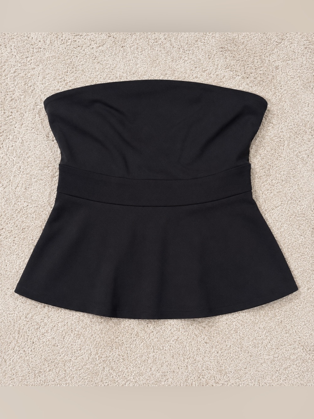 Peplum Strapless Top
